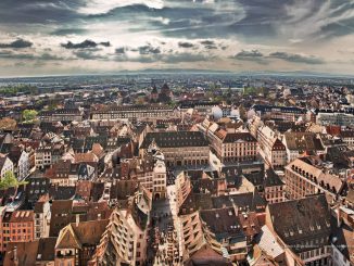 Photo de Strasbourg, vue depuis la Cathedrale sur les Vosges