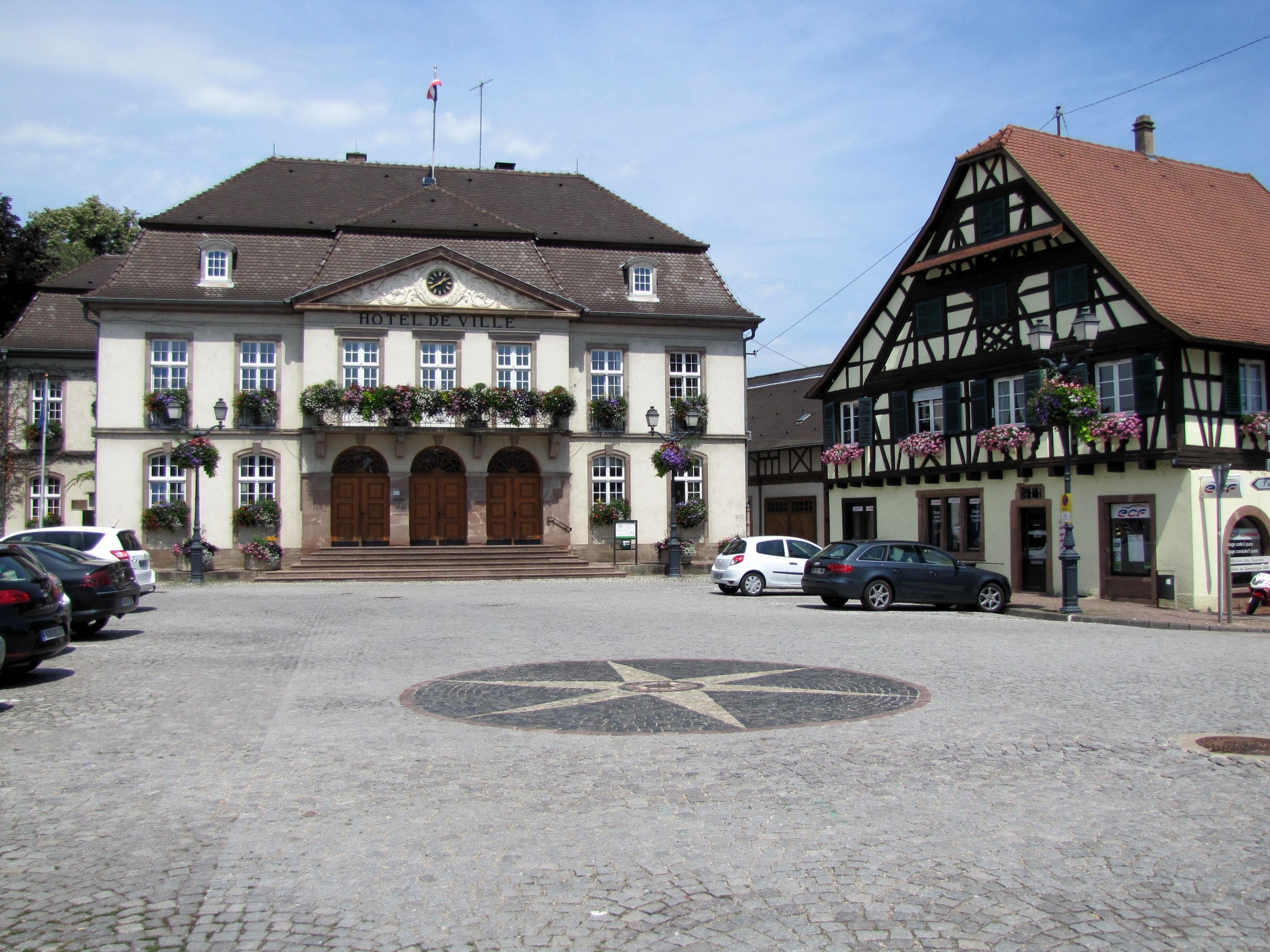Vue de Erstein, Bas-Rhin